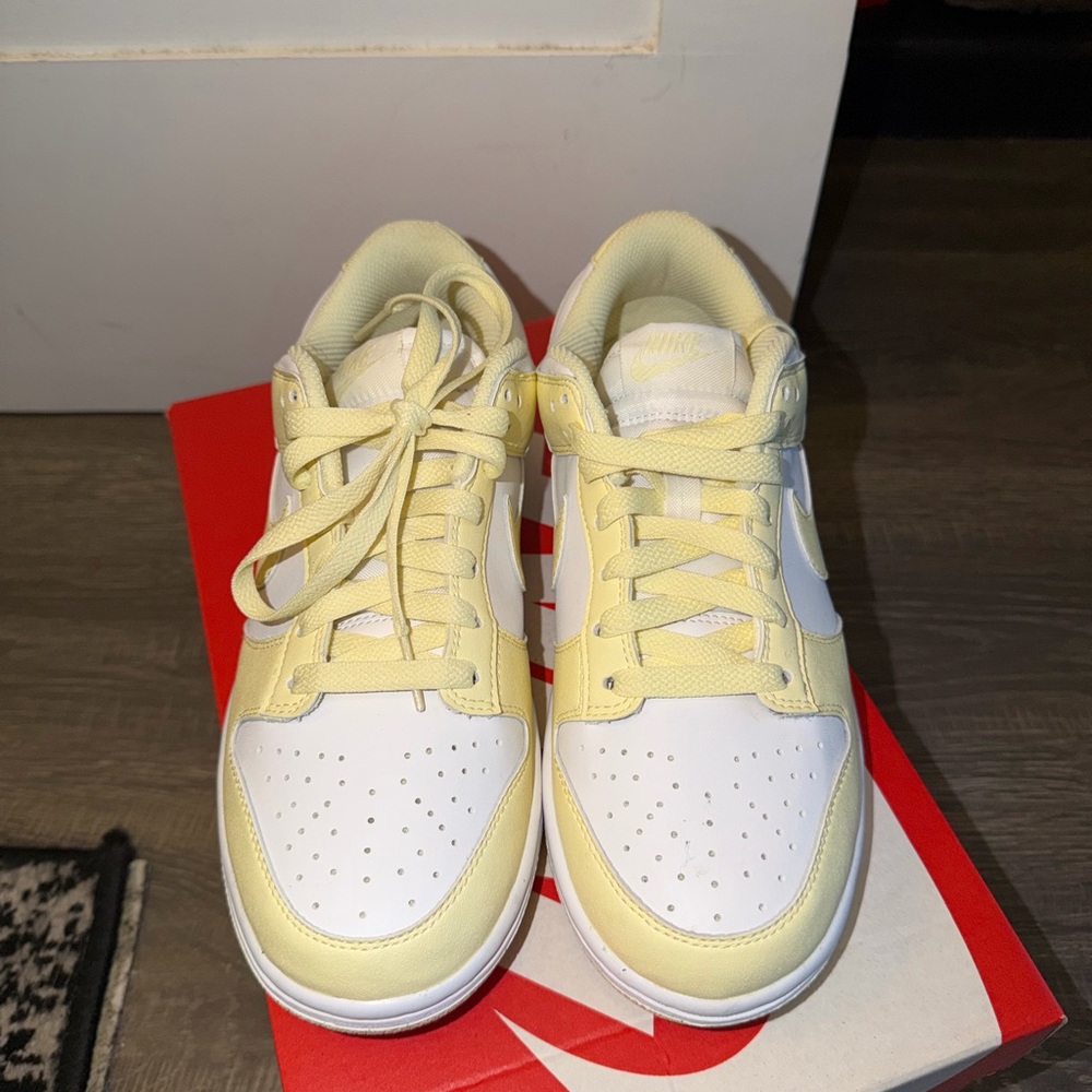 Nike Lemon and White Athletic Shoes